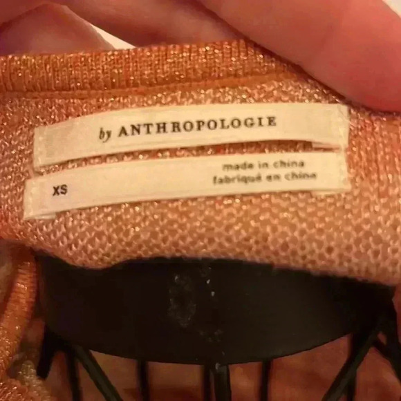 Anthropologie Cora Metallic Zebra Tank-Sz XS - Picture 4 of 5